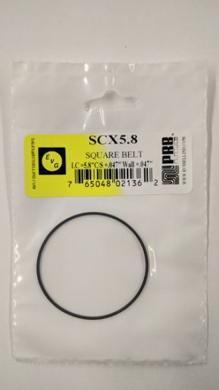 SCX5.8 Square Belt 5.8\" IC, .047\" CS, .047\" Wall Thickness