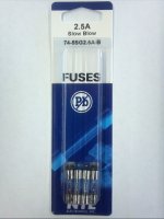 2.5 Amp (GMD) Glass Fuse (5Pk) Slow Blow 5x20mm