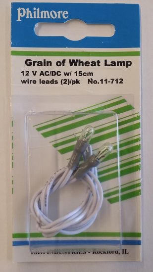 12V Grain Of Wheat Lamp (2Pk) 6" Leads (Incandescent)