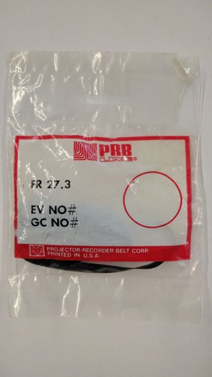 FR27.3 Flat Rubber Belt 27.3\" IC, .2\" CS, .024\" Wall Thickness