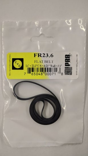 FR23.6 Flat Rubber Belt 23.3\" IC, .21\" CS, .03\" Wall Thickness