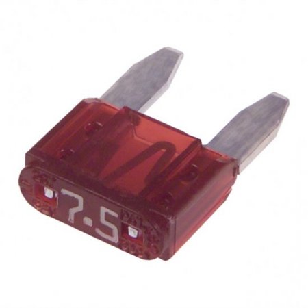 7.5 Amp Brown Mini Blade (ATM) Automotive Fuse (5Pk)