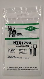 NTE172A NPN - Si, Darlington Pre-Amplifier Input