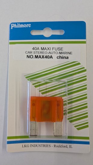 40 Amp Orange Maxi Blade Fuse (APX)