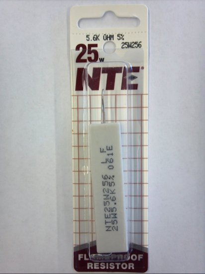 5.6K Ohm 25W Cermet Power Wirewound Resistor 5% Tolerance