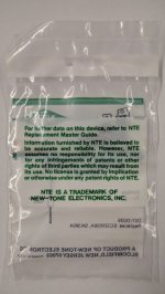 NTE5038A Zener Diode 39.0V 1/2W, DO35
