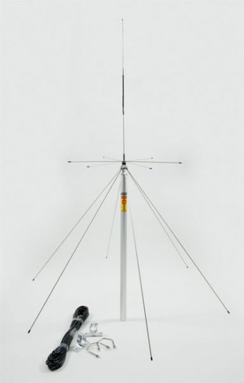 Comet DS-150S Wide Band Discone Antenna 25-1.3GHz w/60' RG-58A/U