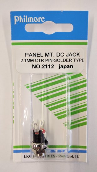 2.1mm/5.5mm Size "M" Coaxial Power Jack Panel Mount