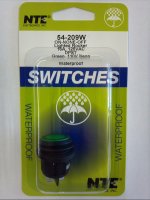 Green110VACNeon RndRocker DPST On-None-Off 125V 16A