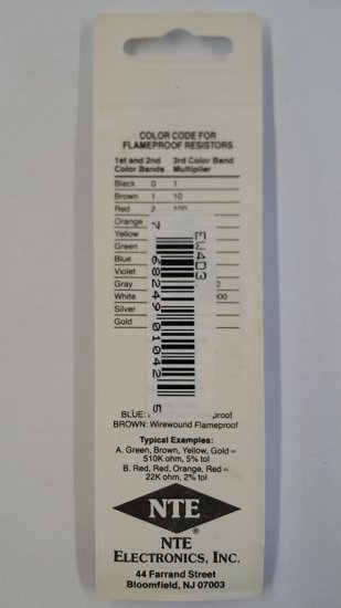 4.3 Ohm, 1/8W, 2% Metal Film Flameproof Resistor (6Pk)