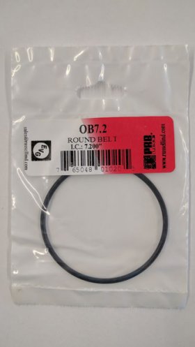 OB7.2 Round Rubber Belt 7.2" IC, .103" Cross Section