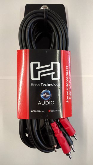 19.8Ft (6M) Stereo Interconnect Cable Dual RCA to Same