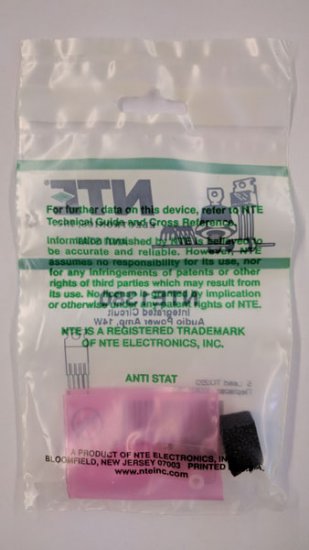 NTE1380 IC, Audio Power Amplifier, 14W, 5-Lead TO-220