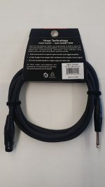 10Ft Pro Microphone Cable REAN XLR3F to 1/4in TS