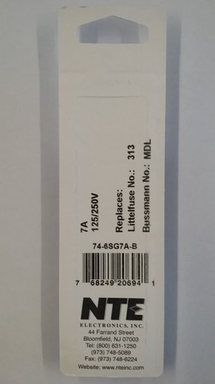 7 Amp (MDL) Glass Fuse (5Pk) Slow Blow 6x30mm