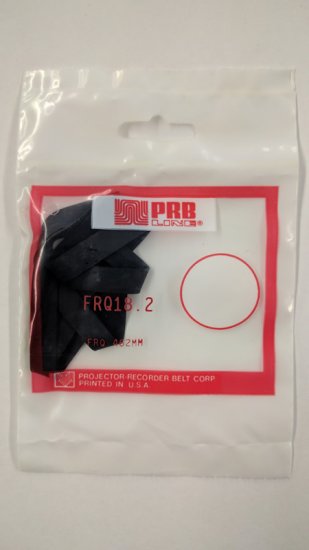 FRQ18.2 Flat Rubber Belt 18.1\" IC, .312\" CS, .02\" Wall Thickness