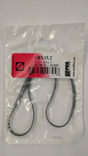 FRX15.2 Flat Rubber Belt 15.2" IC, .187" CS, .033" WallThickness