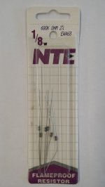 680K Ohm, 1/8W, 2% Metal Film Flameproof Resistor (6Pk)