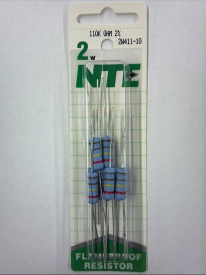 110K Ohm 2 Watt Metal Oxide Film Resistor (10Pk) 2% Tolerance