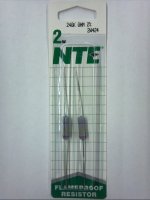 240K Ohm 2 Watt Metal Oxide Film Resistor (2Pk) 2% Tolereance