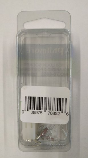 2-Pole 0.156" Center Crimp Type Locking Connecor (2Pk)