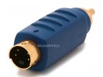 S-Video Male Plug to RCA Male Plug Adapter - Gold Plated