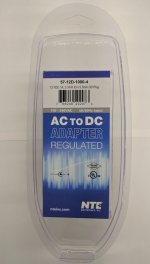 12VDC 1,000mA AC Adapter Regulated 2.1/5.5mm Tip+