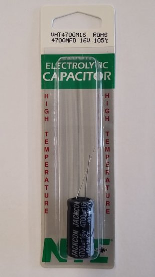4,700uf 16V 105°C Radial Lead Electrolytic Capacitor