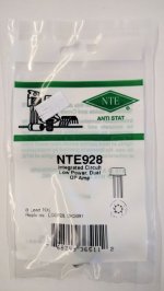 NTE928 IC, Low Power Dual Operational Amplifier, 10-Lead Can