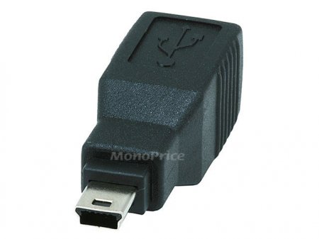 USB 2.0 B Female/Mini B5 Male Adapter