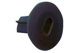 Dual Feed Thru Wall Bushing For RG6 Coax Cable (2Pk) Black