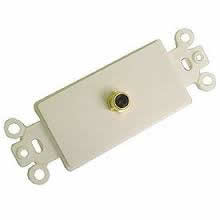 RCA Jack (Gold) Decora Insert (White)