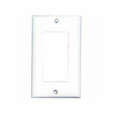 1-Gang Decora Trim Wall Plate (White)