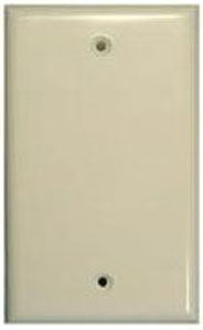 Blank Single Gang Wall Plate Ivory