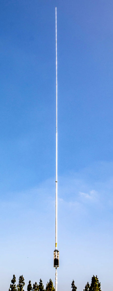 3.5-57MHz Broadband Vertical HF Antenna 23.42Ft