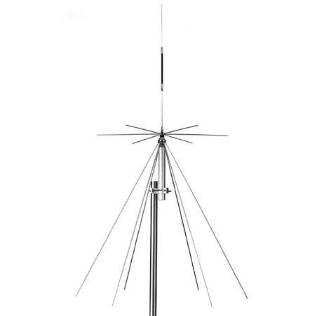 Comet DS-150S Wide Band Discone Antenna 25-1.3GHz w/60\' RG-58A/U