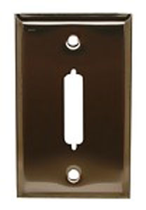 DB25 Single Hole Stainless Steel Wall Plate