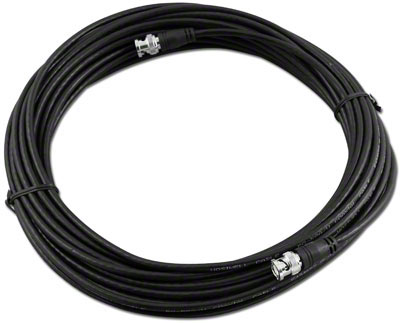 50Ft RG-58A/U Double Shield Cable, BNC Plug/Plug