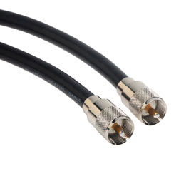 100Ft BR-213-DS Double Shield Cable, PL-259 UHF Plug/Plug
