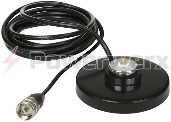 Magnetic Mount Base 3-1/2\" for NMO Type Antenna 10Ft RG-58A/U