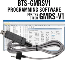BTS-GMRSV1-USB Programming Software/USB-K4Y Cable Btech GMRS-V1