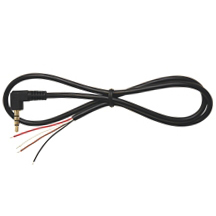 CT-53R 90* Open-Ended 4-Pin Mic Plug (3.5mm) 1/8", 18" Cable