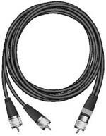 "FIRESTIK" 18Ft Co-Phase Coax RG-59A/U W/3 PL259 Connectors