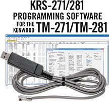 KRS-271 Programming Software/USB-K5D Cable Kenwood TM-281/281