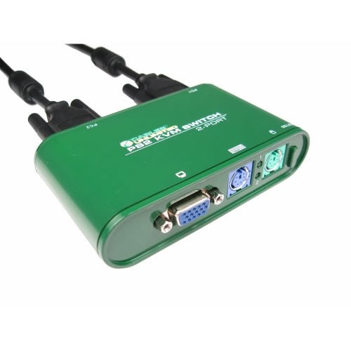2-Port PS-2 KVM Switch with Cables