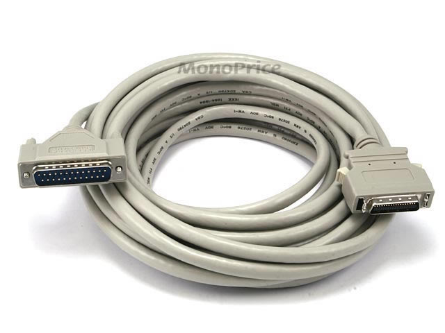 25\' DB25(IEEE-1284) Male to Mini/Micro Centronic 36(HPCN36) Male