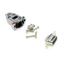 HD15 Female Connector Kit (Solder Type) Metalized Plastic Hood