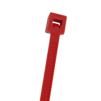 7.5" Nylon Cable Ties (100Pk) Red Holds Up To 50 Lbs