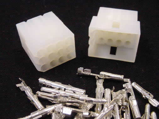 12 Pin Male/Female Pair 0.093\" Pins 12A Mated Housings (Molex)