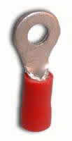 Ring Terminal Insulated 22-18Awg #10 Stud (15Pk) Red Vinyl